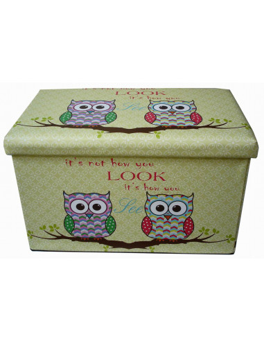 Pouf contenitore richiudibile in ecopelle 60x36x36 cm Pouf contenitore richiudibile in ecopelle 60x36x36 cm