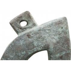 Scultura arte moderna  in fusione di bronzo L50xPR34xH175 cm 2