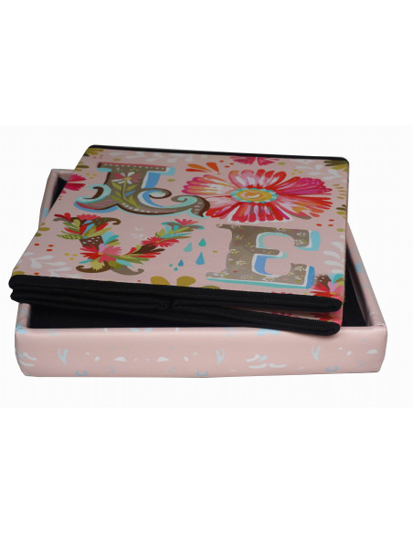 Pouf contenitore richiudibile in ecopelle 38x38x38 cm