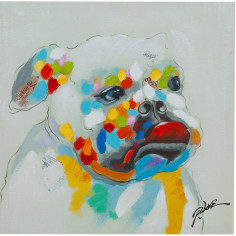 Pintura a óleo sobre tela pintada à mão 60x3x60 cm