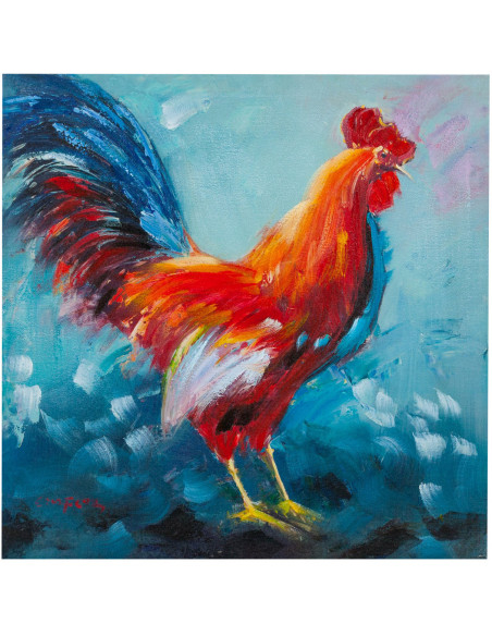 Quadro olio su tela dipinto a mano  60x3x60 cm