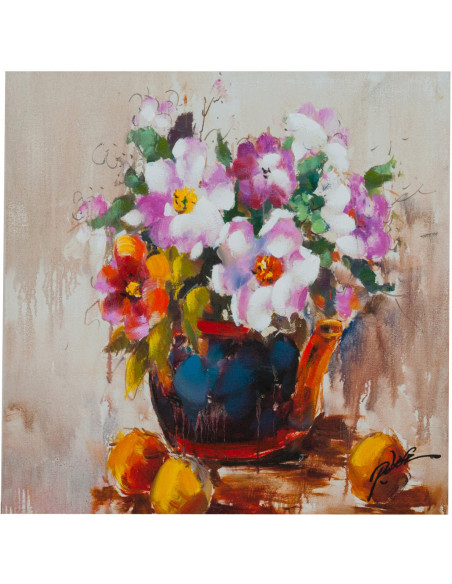 Quadro olio su tela dipinto a mano  60x3x60 cm