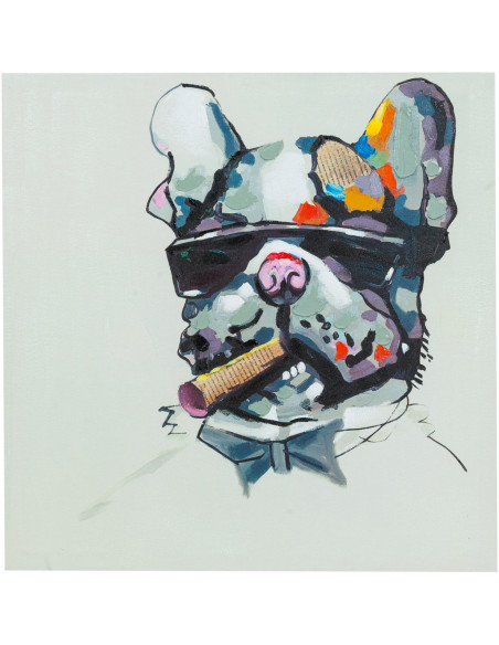 Pintura a óleo sobre tela pintada à mão 60x3x60 cm