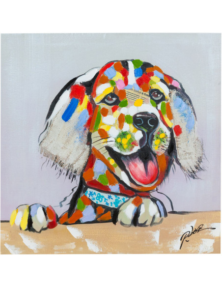 Pintura a óleo sobre tela pintada à mão 60x3x60 cm