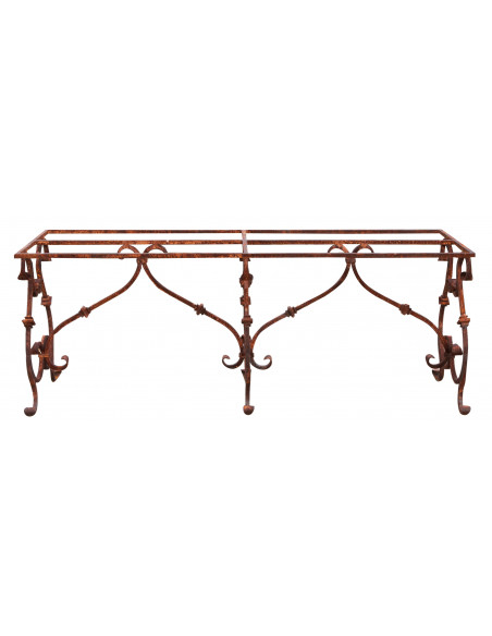Base tavolo in ferro pieno L200xPR70xH74 cm