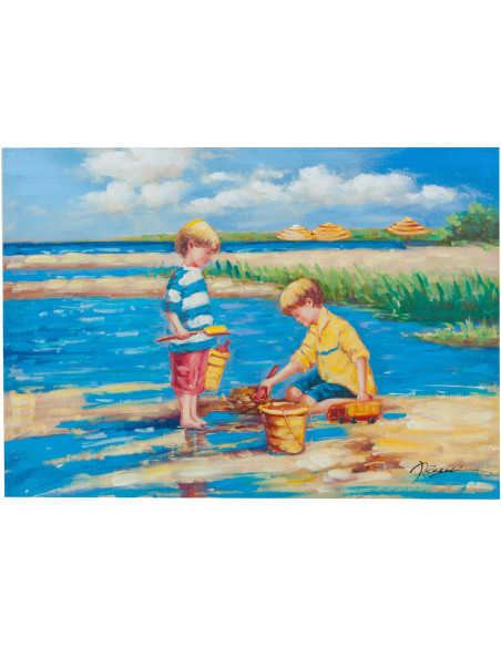 Quadro olio su tela dipinto a mano 70x3x50 cm