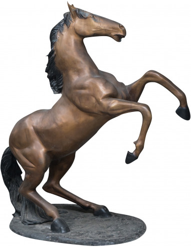 Cavalo em bronze fundido L125xDP62xH154 cm