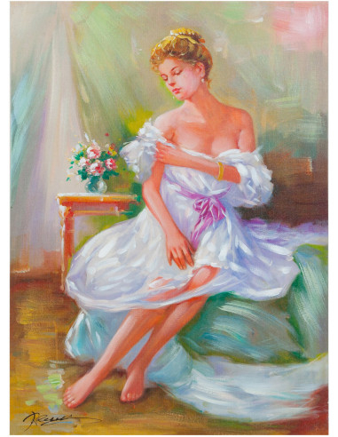 Quadro olio su tela dipinto a mano 50x3x70 cm