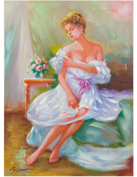 Quadro olio su tela dipinto a mano 50x3x70 cm