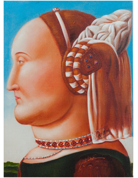 Quadro olio su tela dipinto a mano 50x3x70 cm