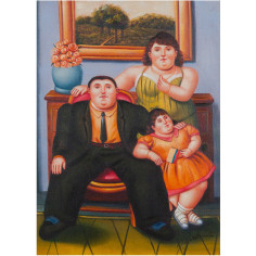 Pintura a óleo sobre tela pintada à mão 50x3x70 cm