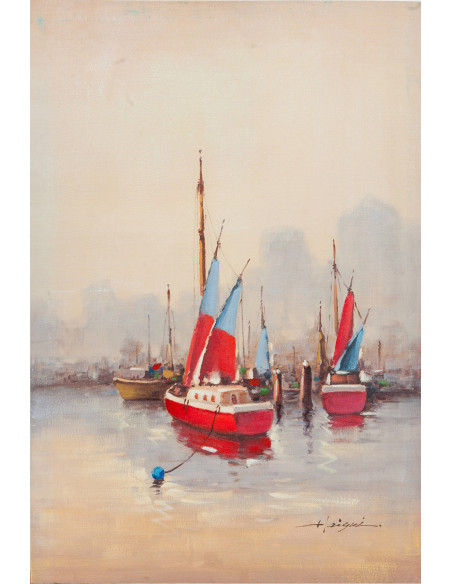 Pintura a óleo sobre tela pintada à mão 60x3x90 cm