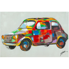 Quadro olio su tela dipinto a mano 90x3x60 cm