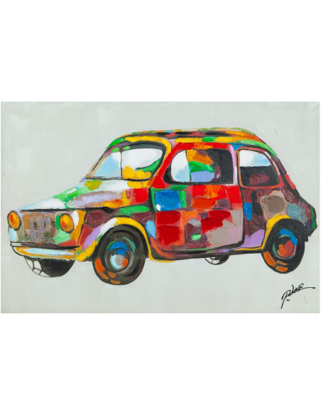 Quadro olio su tela dipinto a mano 90x3x60 cm