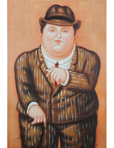 Pintura a óleo sobre tela pintada à mão 60x3x90 cm