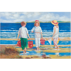 Pintura a óleo sobre tela pintada à mão 90x3x60 cm