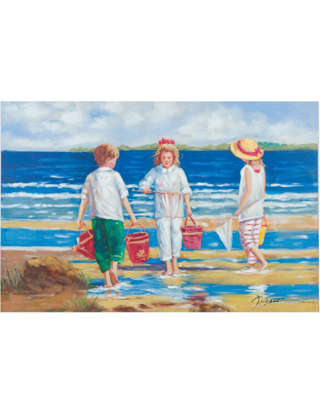 Quadro olio su tela dipinto a mano 90x3x60 cm
