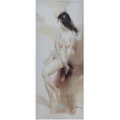 Quadro olio su tela dipinto a mano 40x3x100 cm