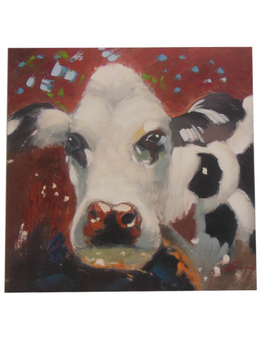 Pintura a óleo sobre tela pintada à mão 60x3x60 cm