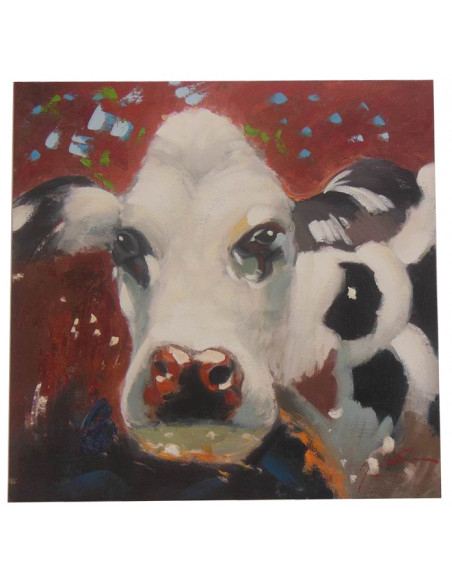 Pintura a óleo sobre tela pintada à mão 60x3x60 cm