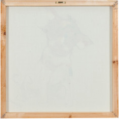 Quadro olio su tela dipinto a mano  60x3x60 cm 2