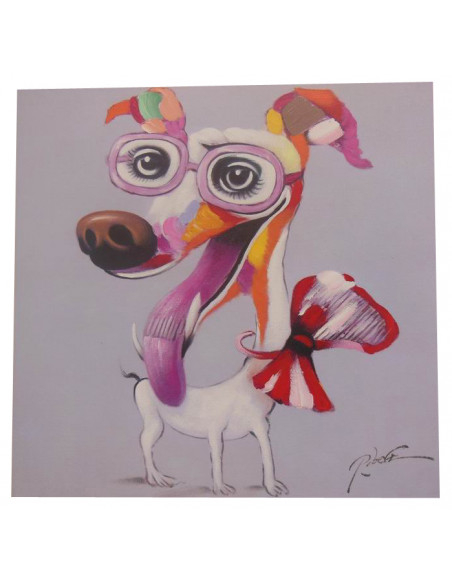 Pintura a óleo sobre tela pintada à mão 60x3x60 cm