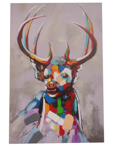 Quadro olio su tela dipinto a mano 60x3x90 cm