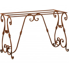 Base tavolo in ferro pieno L130xPR60xH70 cm