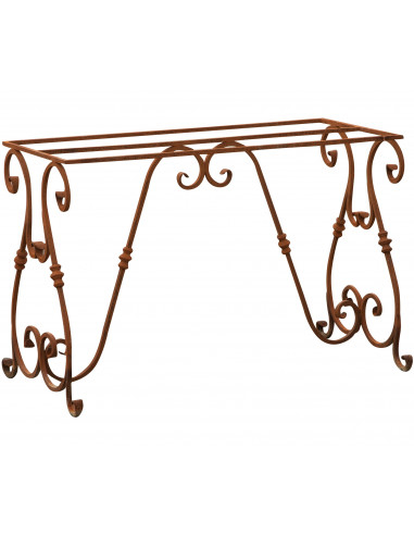Base tavolo in ferro pieno L130xPR60xH70 cm