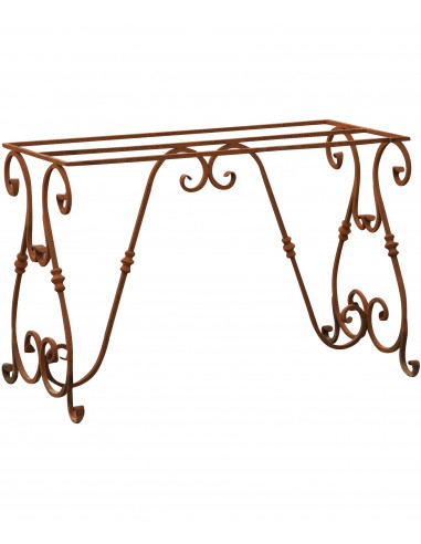 Base tavolo in ferro pieno L110xPR50xH74 cm