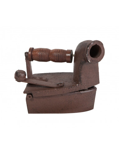 Ferro da stiro in ghisa finitura ruggine anticata L10xPR18xH18 cm Ferro da stiro in ghisa finitura ruggine anticata L10xPR18xH18 cm