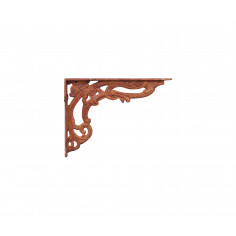 Mensola Vintage in ghisa finitura ruggine L23xPR4xH28 cm 2