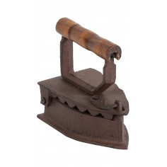 Ferro da stiro in ghisa finitura ruggine anticata L14,5xPR9xH13 cm 2