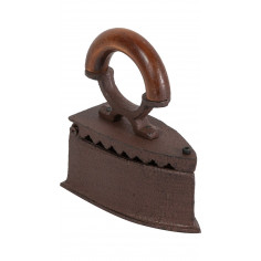 Ferro da stiro in ghisa finitura ruggine anticata L13,8xPR6,3xH15,5 cm 2