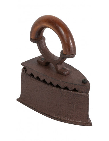 Ferro fundido com acabamento ferrugem antigo L13,8xDP6,3xA15,5 cm Ferro fundido com acabamento ferrugem antigo L13,8xDP6,3xA15,5 cm