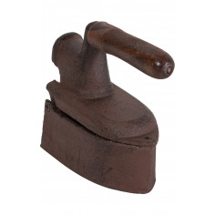 Ferro da stiro in ghisa finitura ruggine anticata L14xPR6,5xH13,5 cm 2