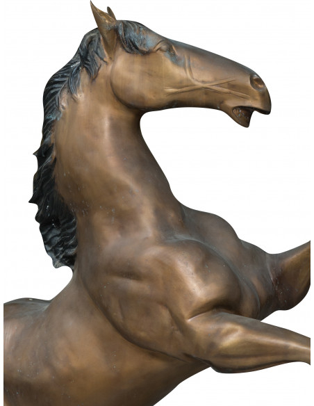 Cavalo em bronze fundido L125xDP62xH154 cm
