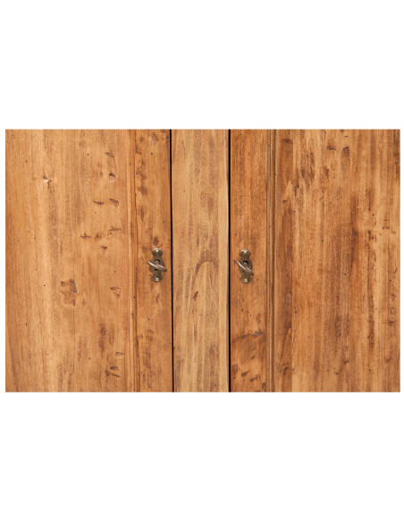 Credenza Country in legno massello di tiglio finitura naturale 110x45x103 cm