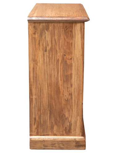 Credenza Country in legno massello di tiglio finitura naturale 110x45x103 cm Credenza Country in legno massello di tiglio finitura naturale 110x45x103 cm