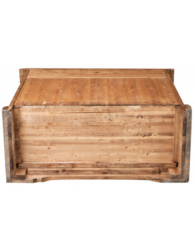 Aparador country em madeira maciça de limão, acabamento natural 110x45x103 cm Aparador country em madeira maciça de limão, acabamento natural 110x45x103 cm