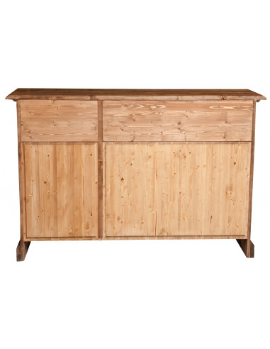 Aparador country em madeira maciça de limão, acabamento natural 156x45x103 cm Aparador country em madeira maciça de limão, acabamento natural 156x45x103 cm