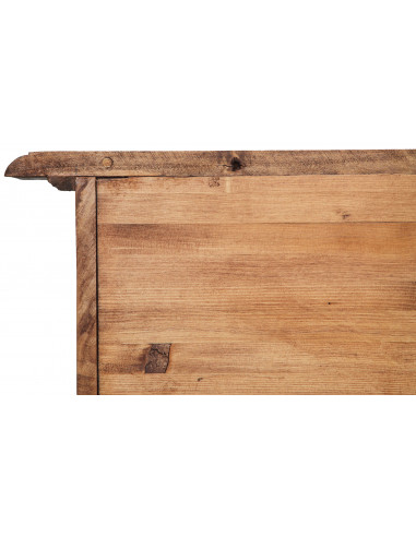 Credenza Country in legno massello di tiglio finitura naturale 202x45x103 cm Credenza Country in legno massello di tiglio finitura naturale 202x45x103 cm