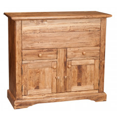 Madia in legno massello di tiglio finitura naturale 115x48x102 cm