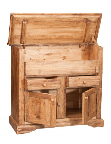 Aparador em madeira maciça de cal, acabamento natural 115x48x102 cm Aparador em madeira maciça de cal, acabamento natural 115x48x102 cm