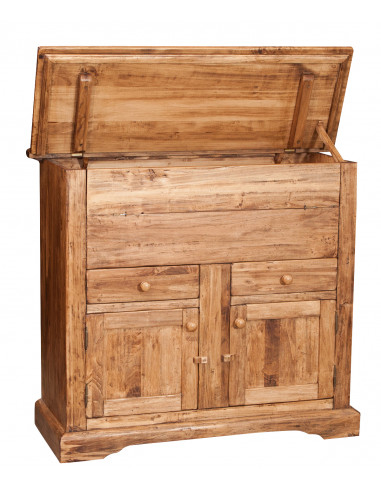 Madia in legno massello di tiglio finitura naturale 115x48x102 cm Madia in legno massello di tiglio finitura naturale 115x48x102 cm