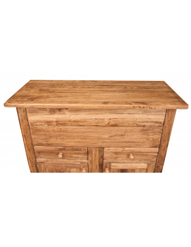 Madia in legno massello di tiglio finitura naturale 115x48x102 cm Madia in legno massello di tiglio finitura naturale 115x48x102 cm