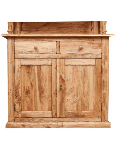 Vetrina credenza in legno massello di tiglio finitura naturale:foto vista ante e cassetti- Biscottini.it Vetrina credenza in legno massello di tiglio finitura naturale:foto vista ante e cassetti- Biscottini.it