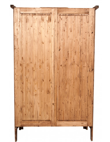 Armadio Country in legno massello di tiglio finitura naturale 127x59x204 cm Armadio Country in legno massello di tiglio finitura naturale 127x59x204 cm