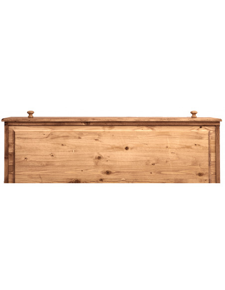 Ventilador de país em madeira maciça com acabamento natural 114x49x99 cm