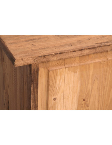 Comò Country in legno massello di tiglio finitura naturale 114x49x99 cm Comò Country in legno massello di tiglio finitura naturale 114x49x99 cm
